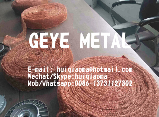 China Cintas hechas punto cobre de la malla de alambre para la investigación del EMC IRF, punto del cobre tejido protegiendo los tubos conductores de las telas proveedor