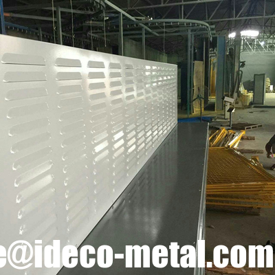 Paredes de vallas acústicas absorbentes de metal perforadas proveedor