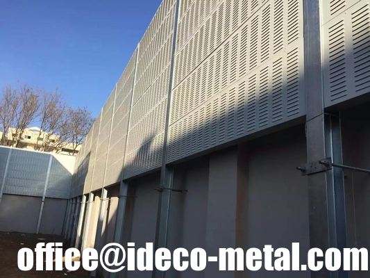 Paredes de vallas acústicas absorbentes de metal perforadas proveedor
