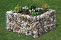 Las cestas soldadas con autógena jardín decorativo de Gabionen, roca enjaulan la planta de tiesto Gabions proveedor